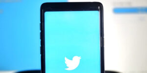 twitter logo shown on a smartphone