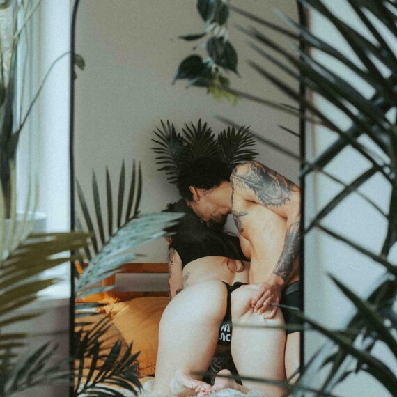 TheeCoupleNextDoor Korra and Kathe taken in a mirror