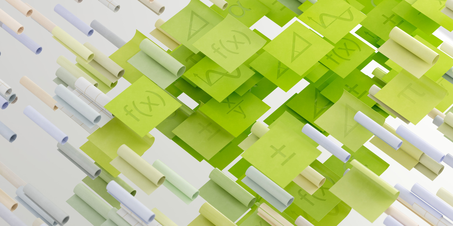 digital image of formulas and analytics