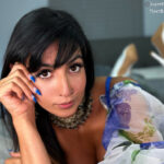 british pornstar Aaliyah Yasin wearing pretty dress