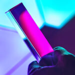 abstract image holding light stick